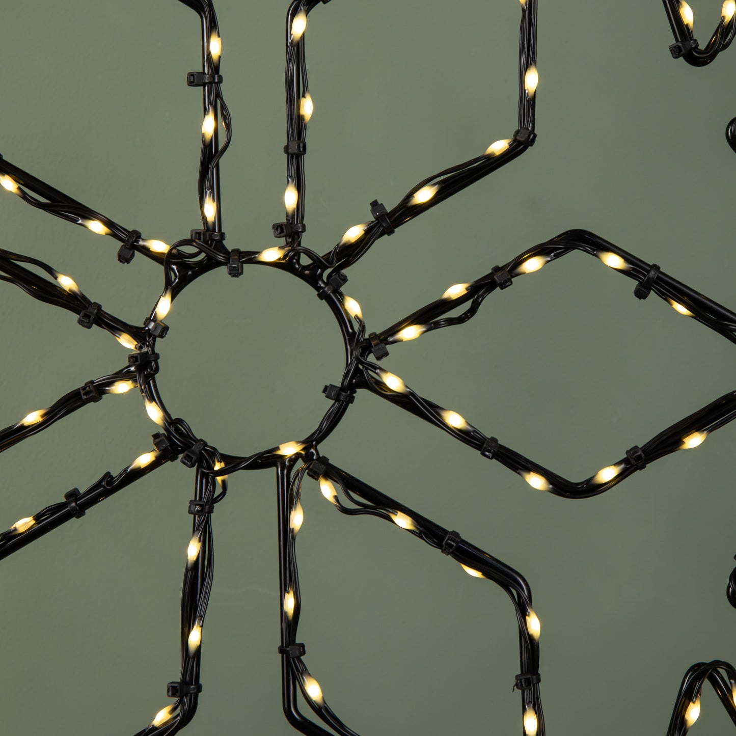 50cm x 44cm Light up FlexiBrights Christmas Snowflake with 165 Warm White LEDs