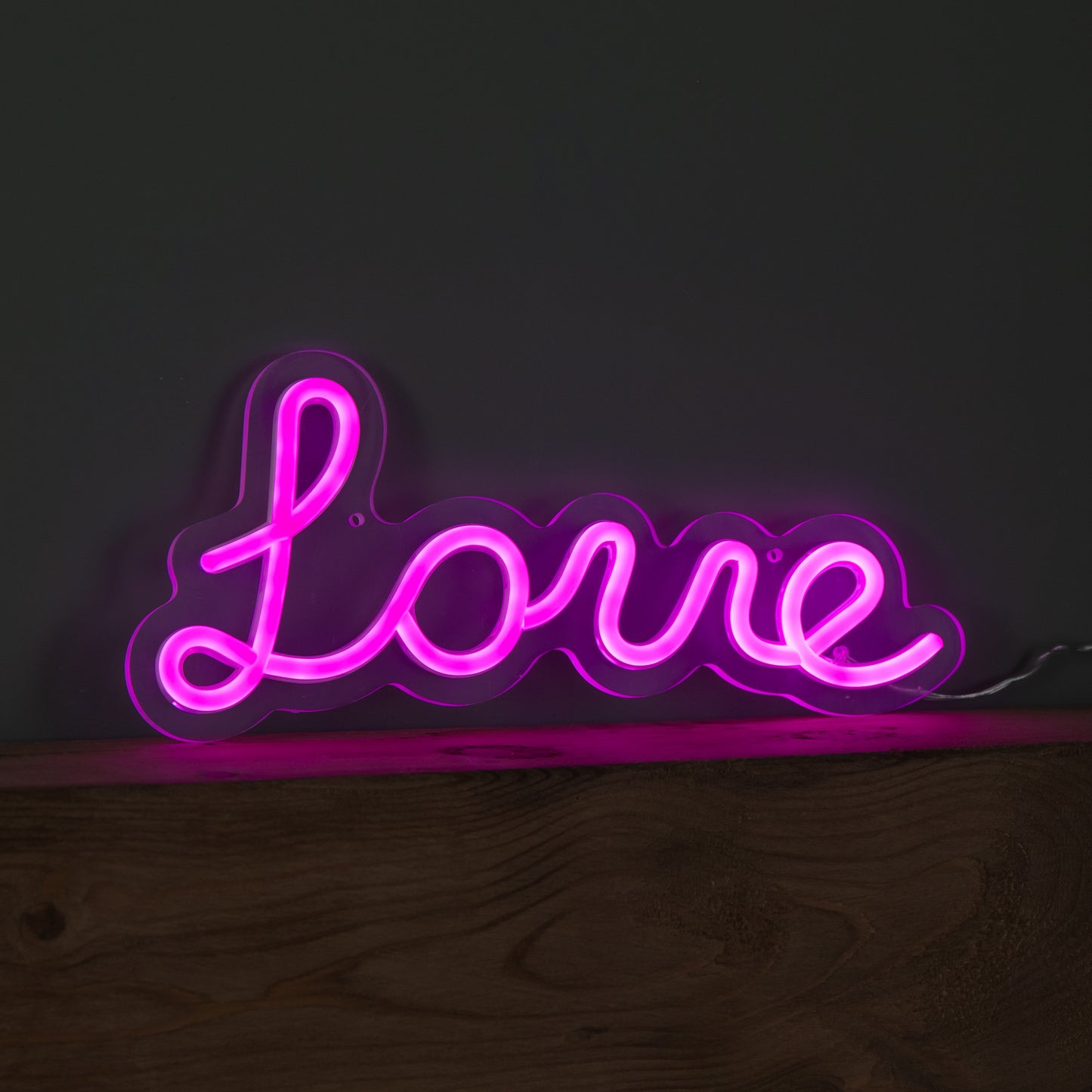 30cm Light up Neon Effect Love Sign in Pink with 111 LEDs