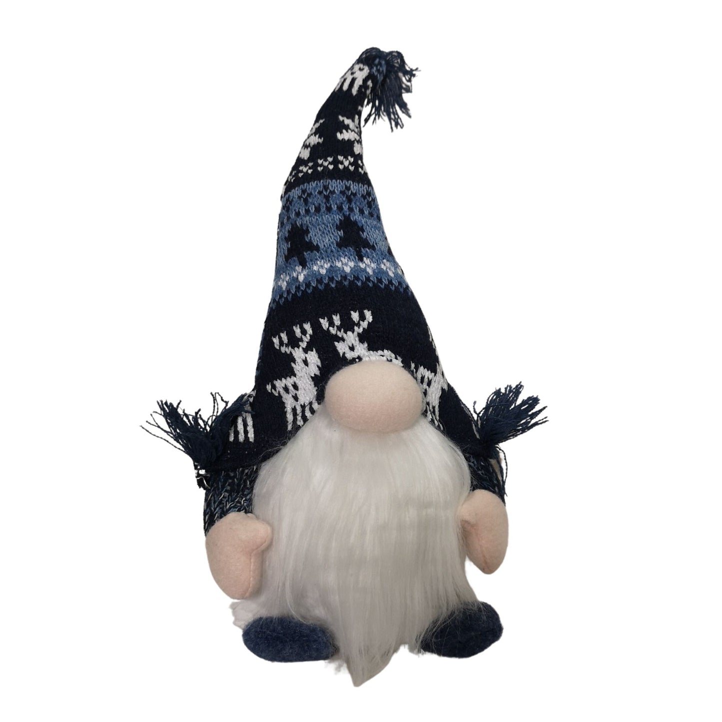 35cm Battery Operated Light up Sitting Christmas Gonk in Dark Blue