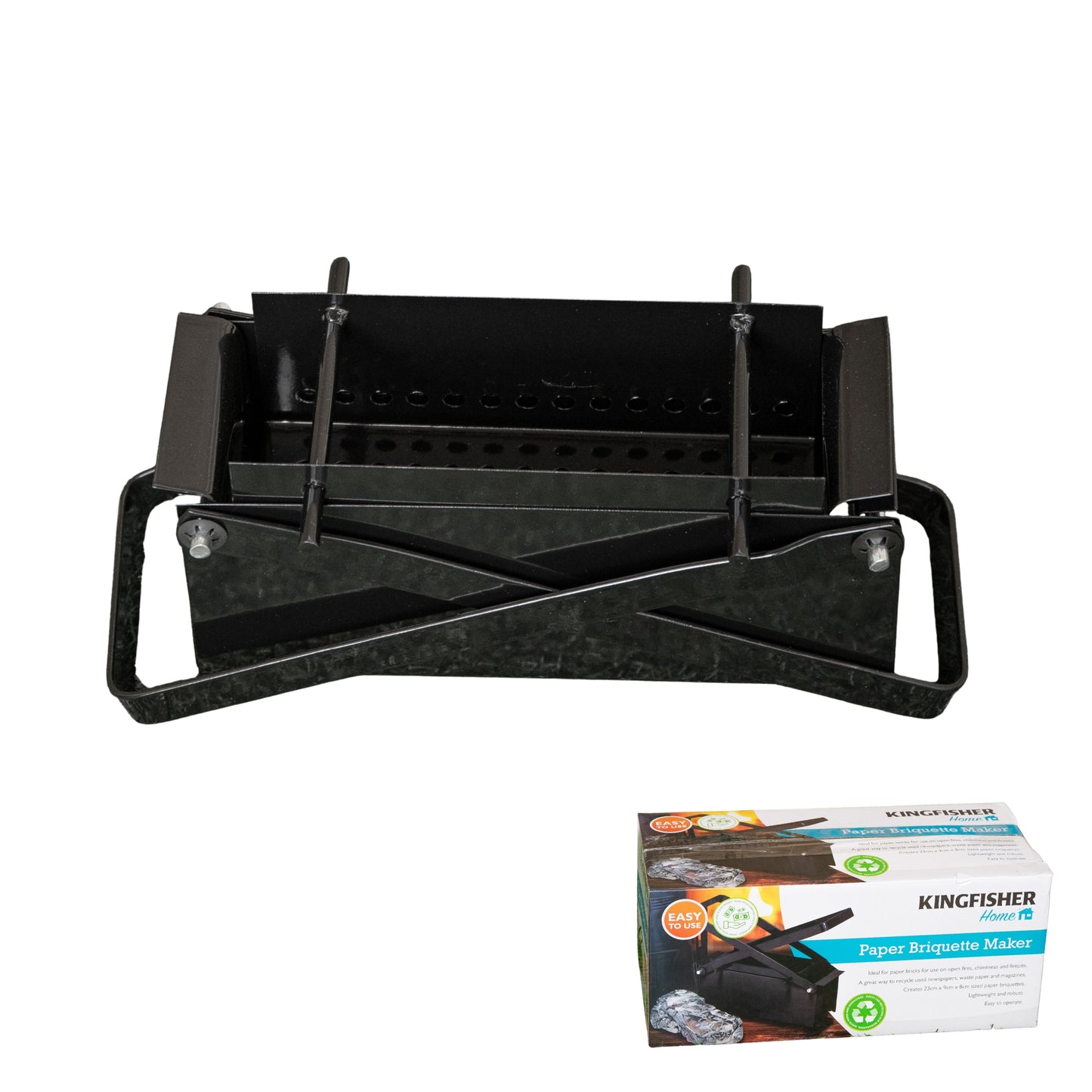 Paper Log Brick Briquette Solid Fuel Maker - Make Fuel from Old Newspapers