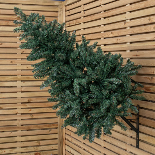 3ft (90cm) Artificial Wall Mounted Christmas Tree with Wall Bracket