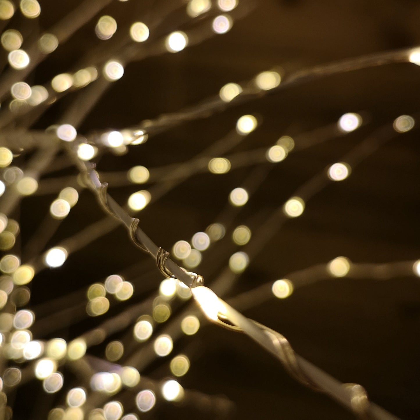 Factory Seconds: 7ft (2.1m) White Modelling Micro Dot Tree with 1,700 Twinkling LEDs in Warm white 