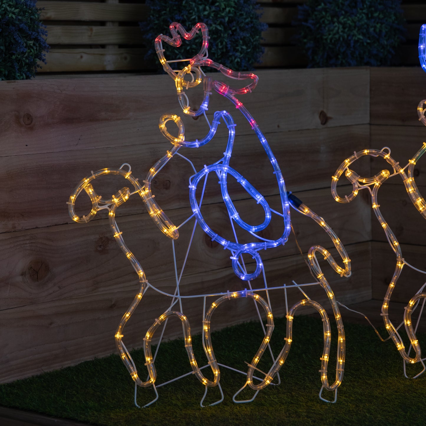 70cm Light up Three Wise Men Silhouette Rope Light Christmas Decoration with LEDs