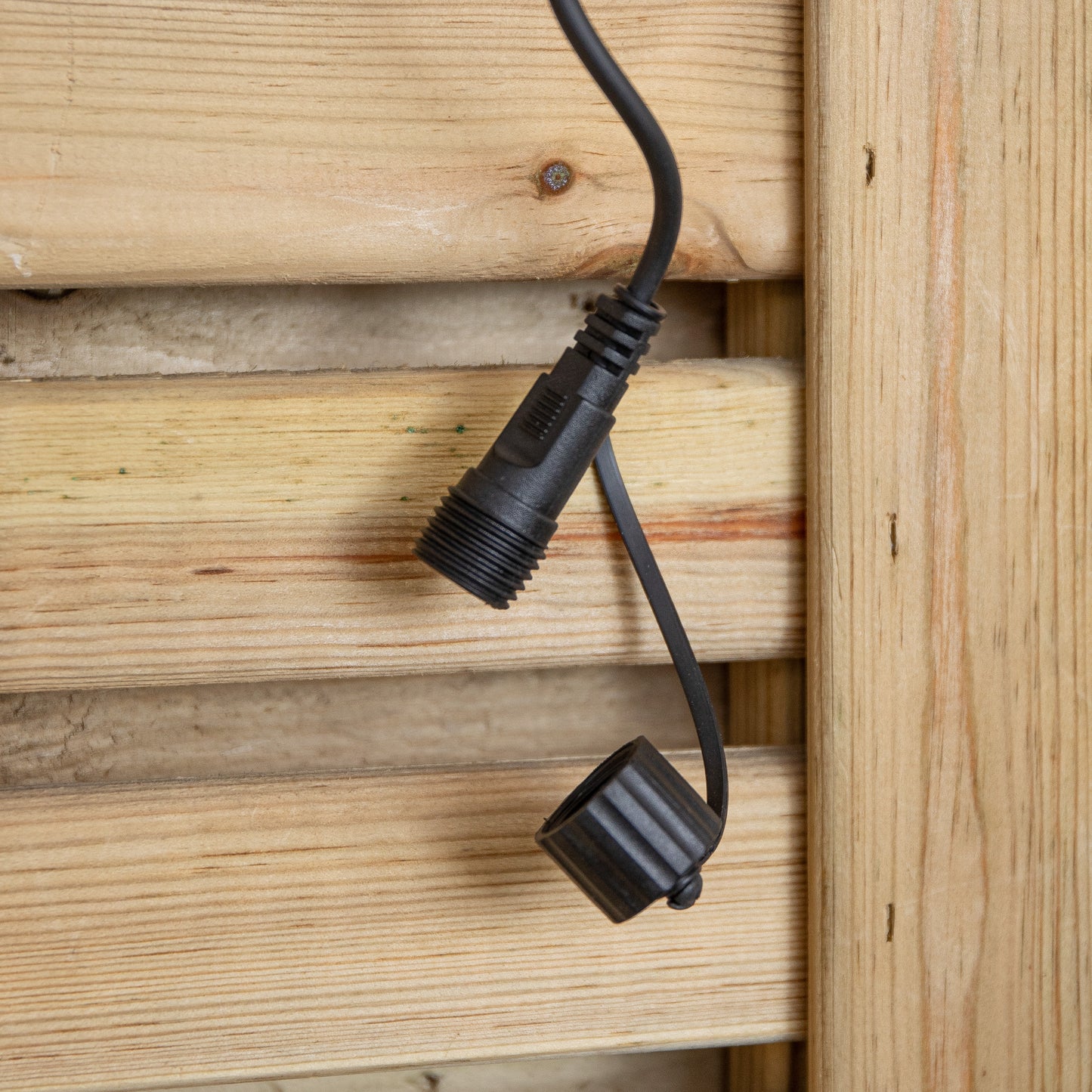 4.5m Set of 10 Connectable Fluted Festoon String Lights with Warm White LEDs