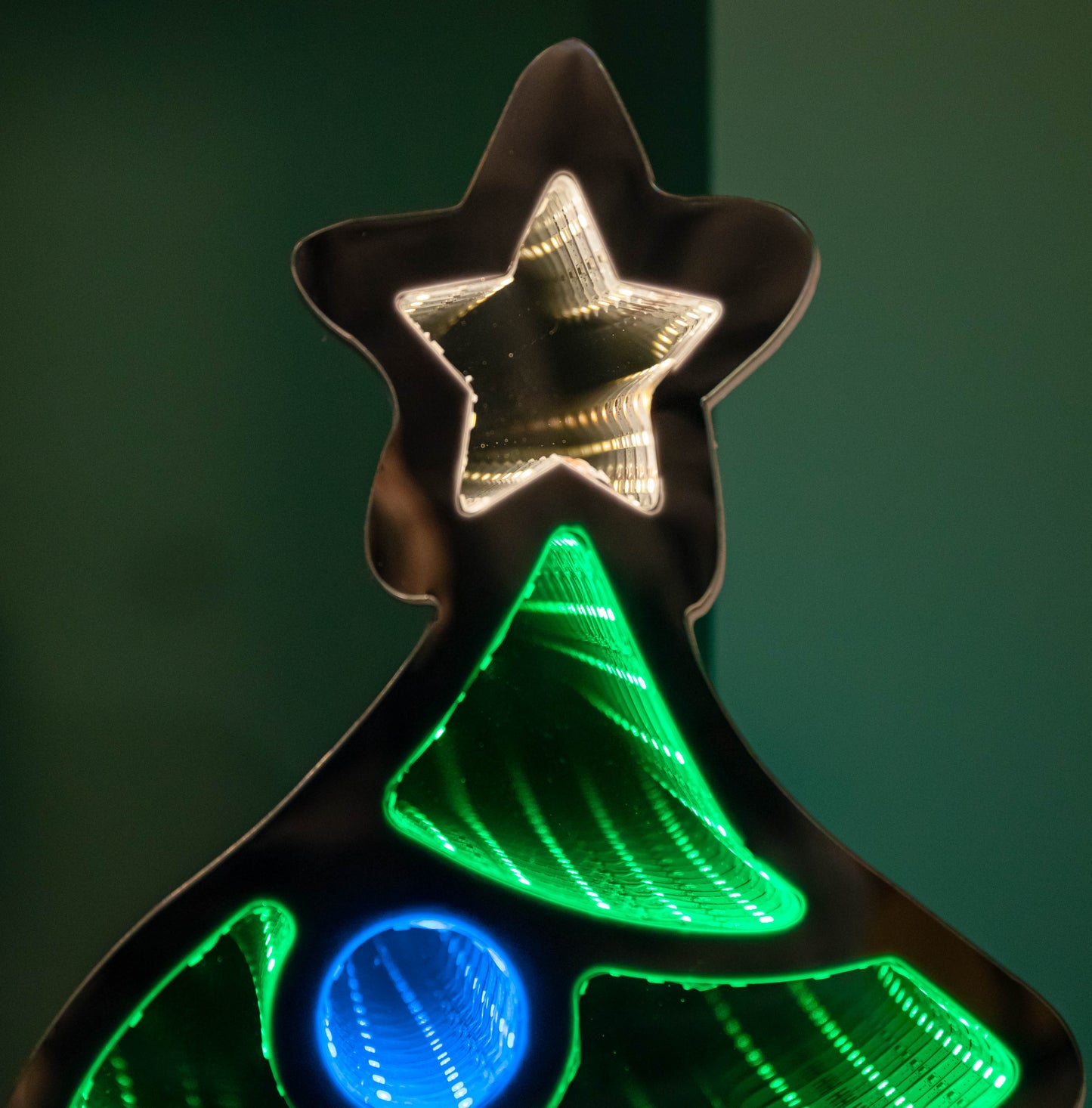 60cm Light up Christmas Tree Infinity Decoration with Multi-Coloured LEDs