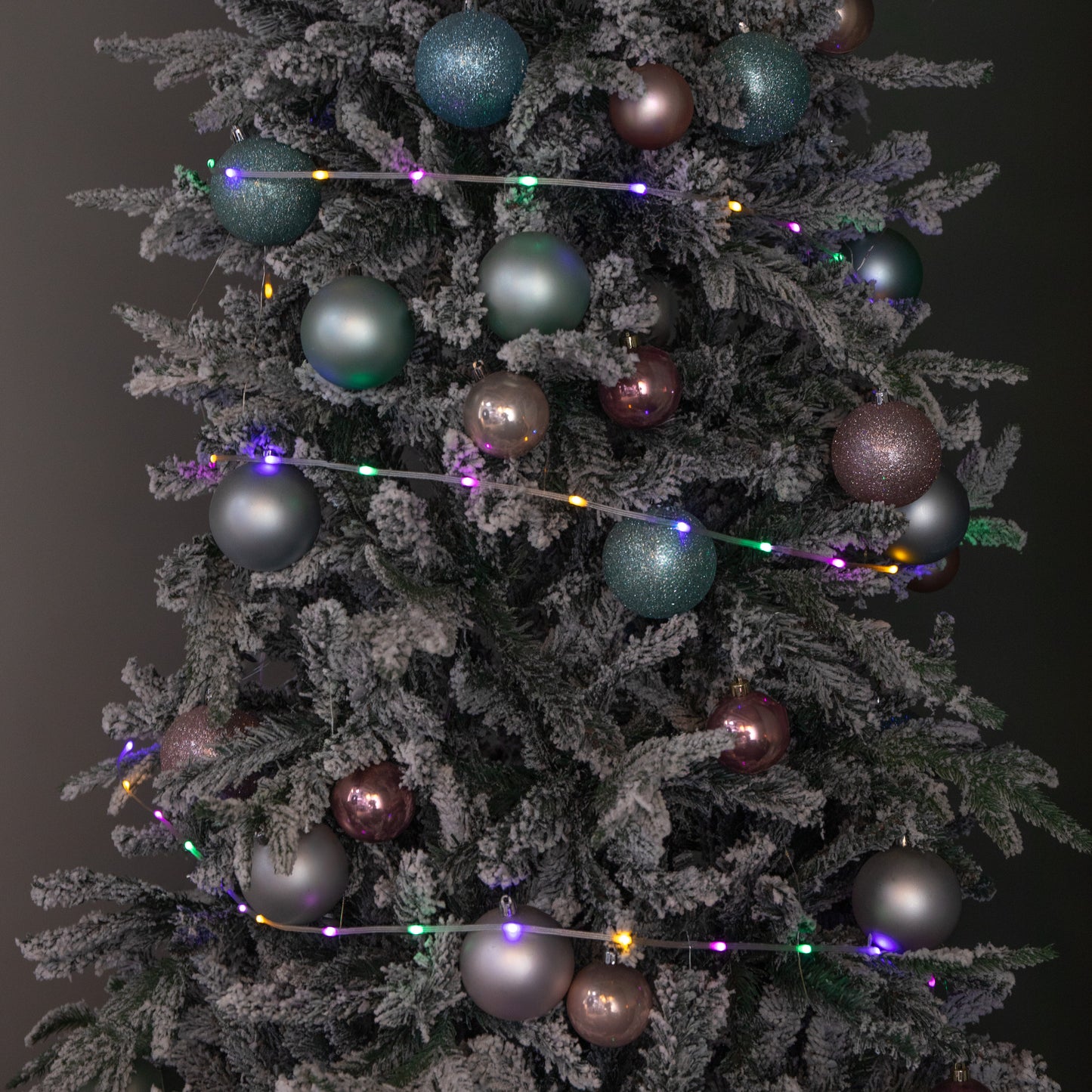 37.5m Light up Christmas Two Tone String Lights with 500 Warm White & Multi-Coloured LEDs