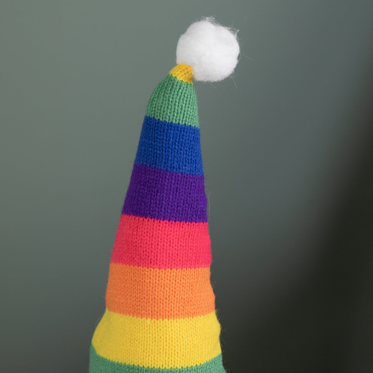 39cm Sitting Plush Rainbow Christmas Gonk Decoration