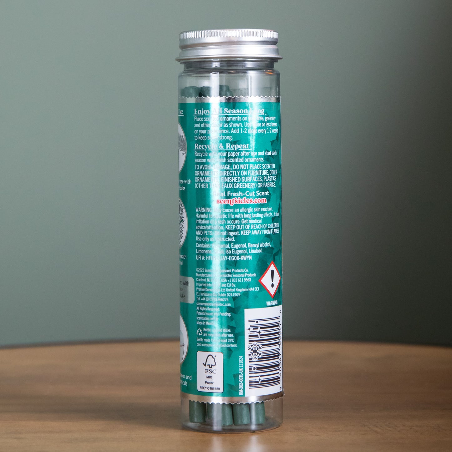 3 Packs of 25g O Christmas Tree Scented Christmas Scentsicles with Hanging Hooks