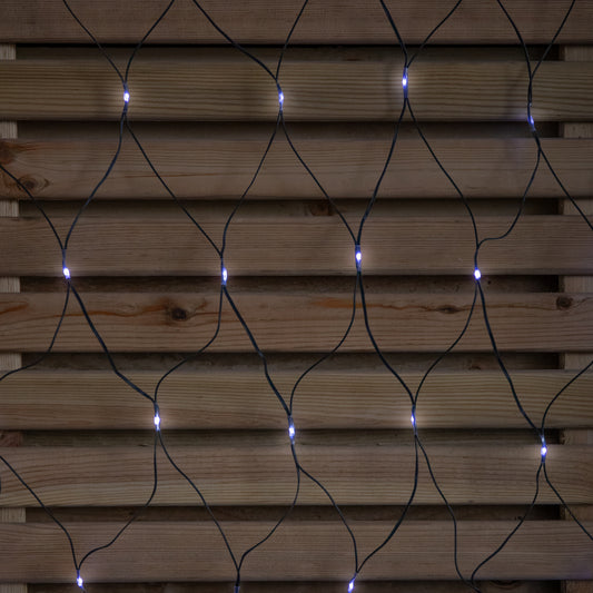 3.5m x 1.2m Christmas Window Net Lights with Multi-Action Cool White LEDs