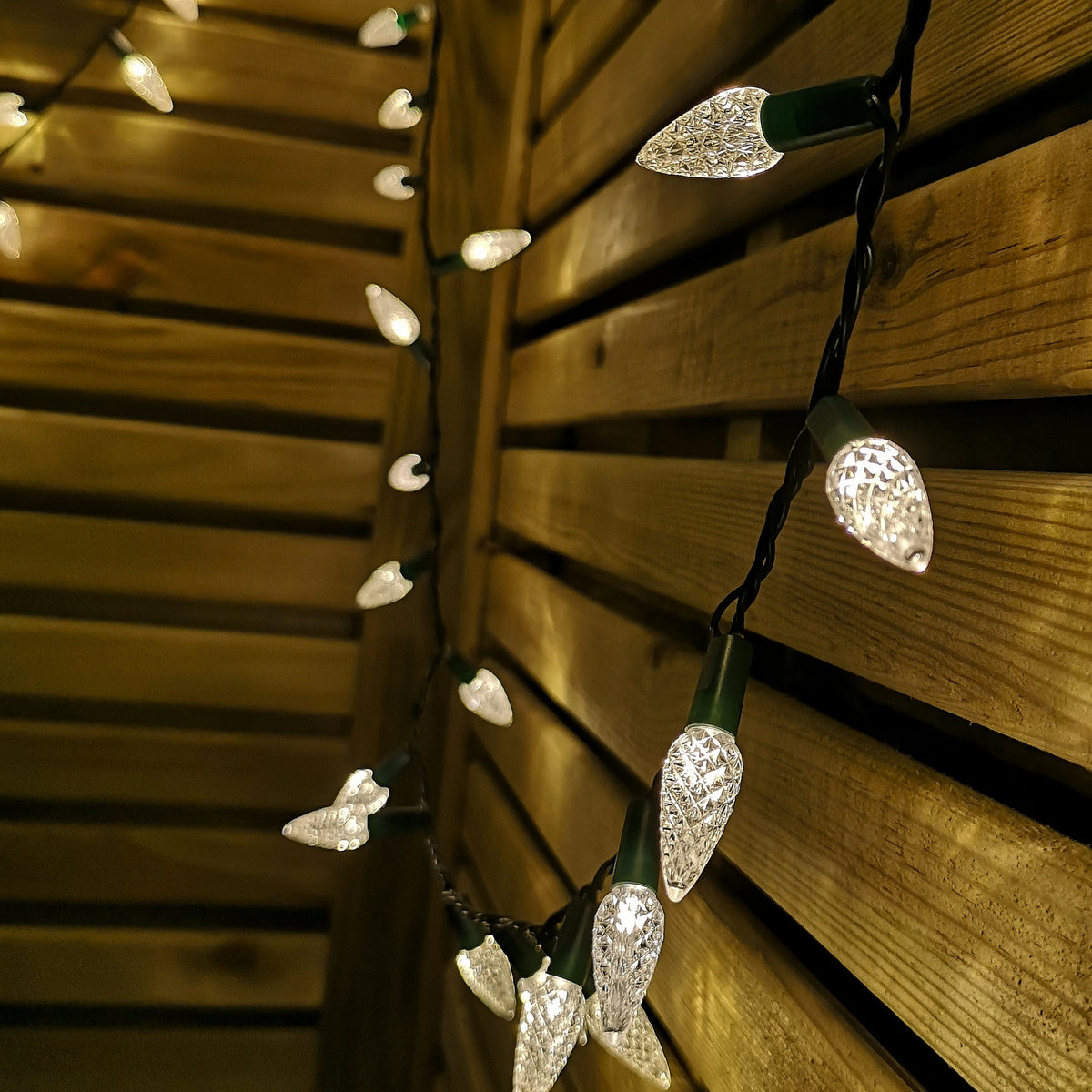15m 300 LED Multi-action Pine Cone Christmas Lights in Warm White