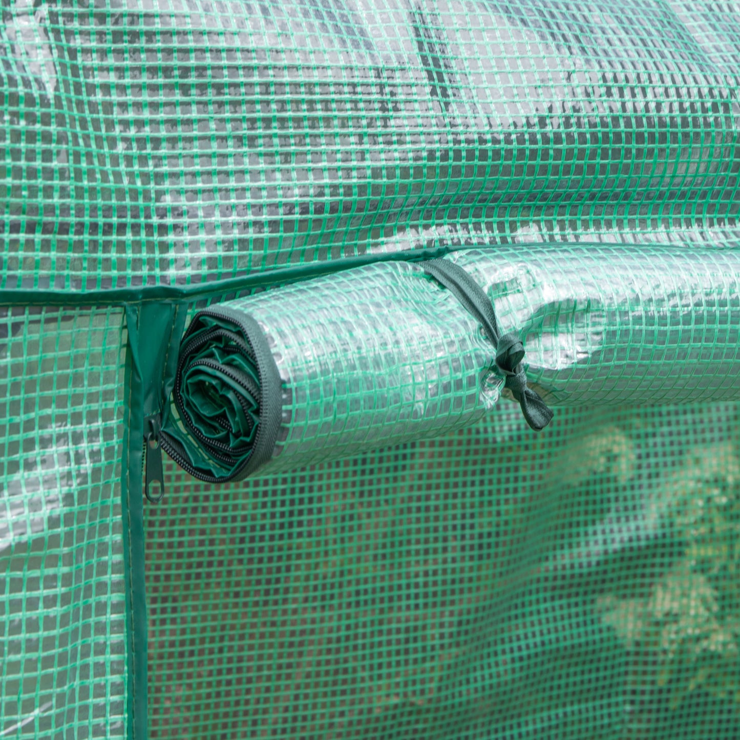 1.5m x 1m Outdoor Greenhouse for Plants with Steel Frame and Protective PE Cover