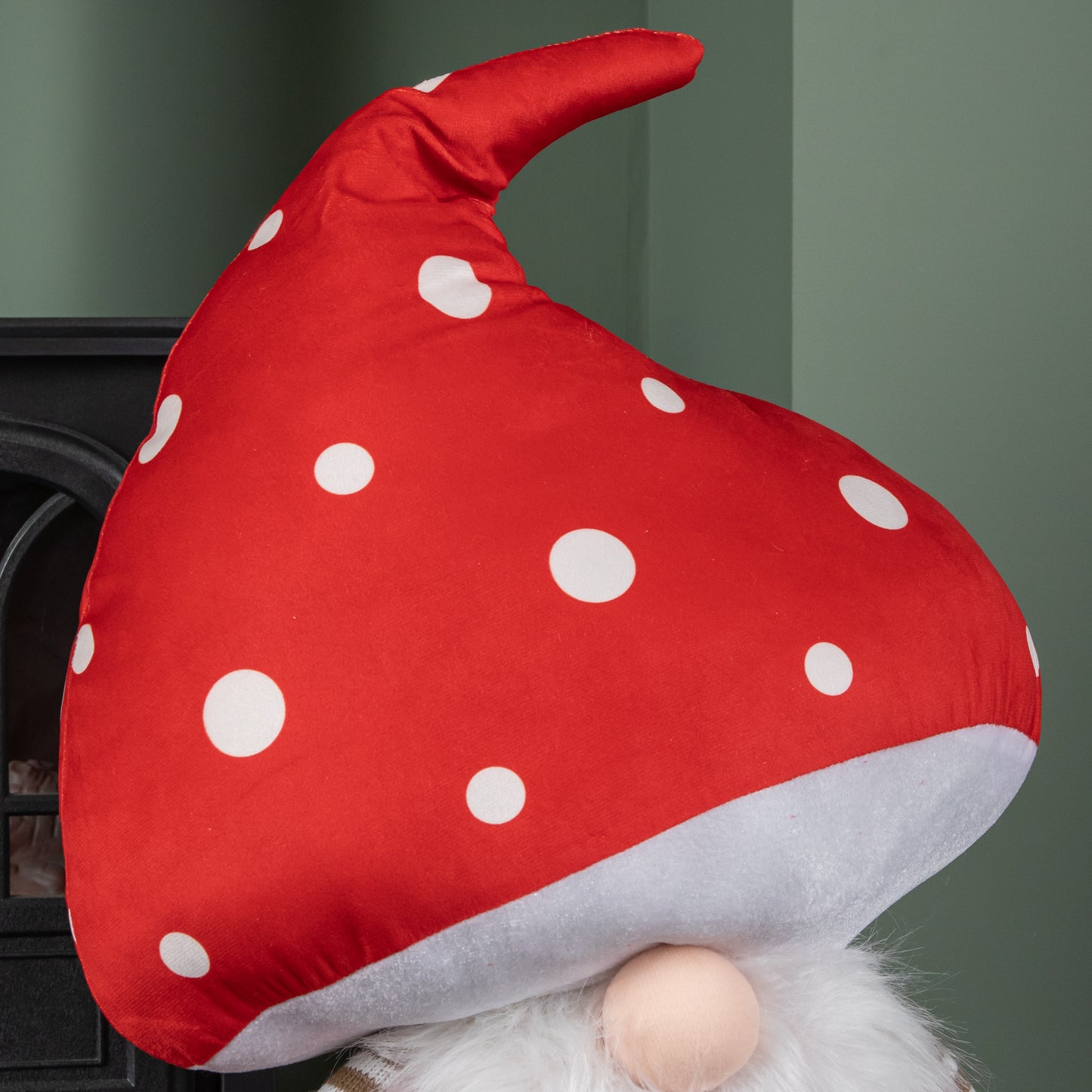 60cm Red Soft Festive Funghi Trumpet Christmas Mushroom Gonk Decoration