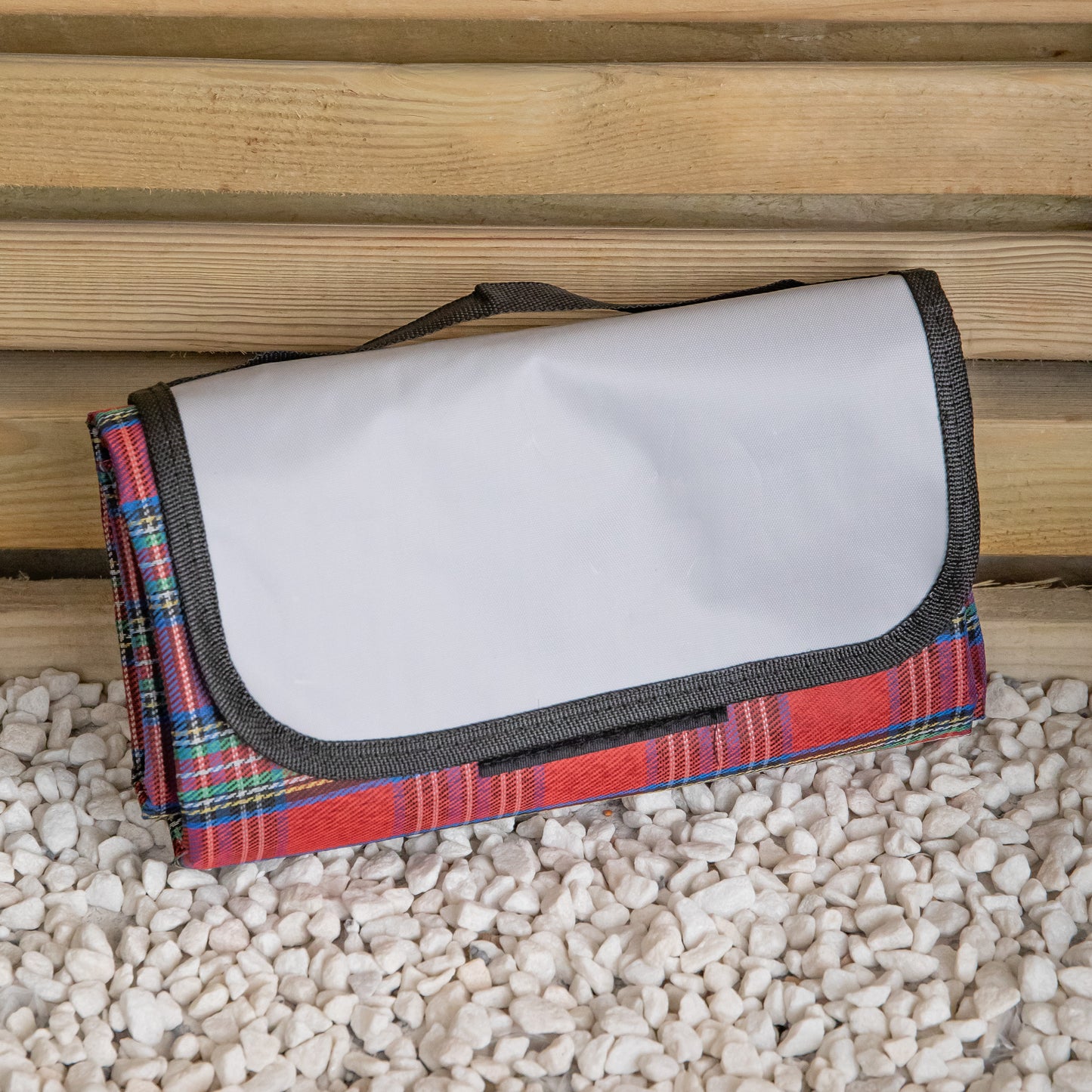 1.50m x 1.15m Waterproof Patterned Picnic Blanket Rug with Carry Handle