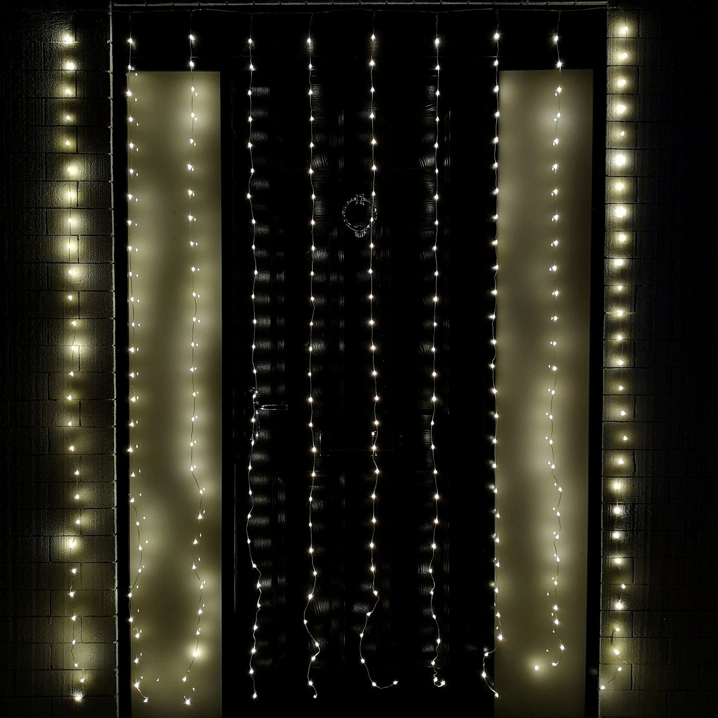 2.1m 300 LED Indoor Outdoor Party Curtain Christmas Lights in Warm White