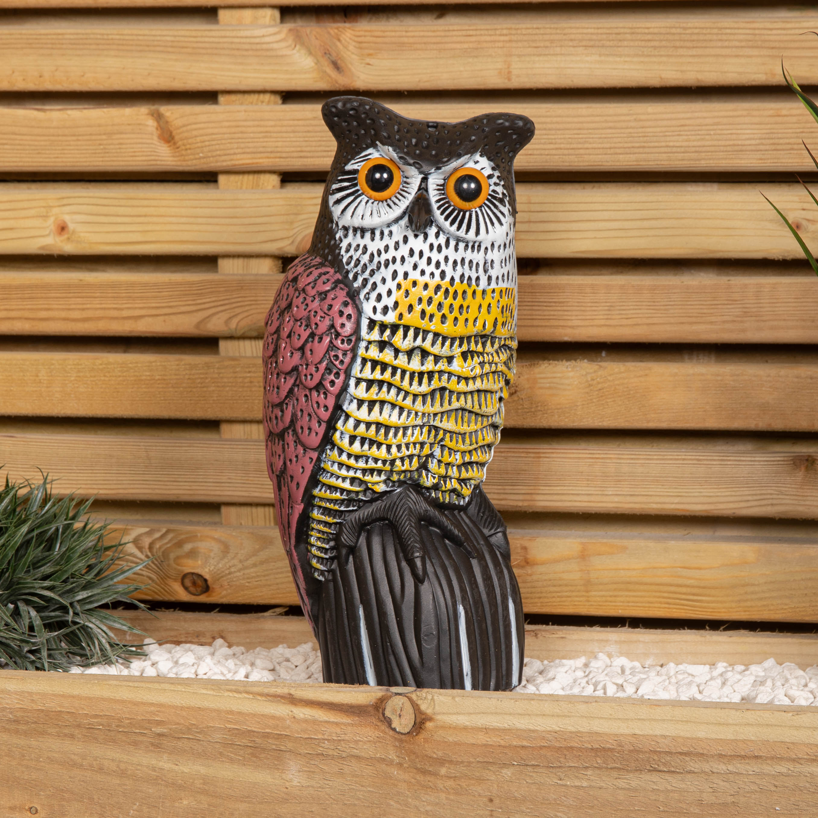 35cm Large Outdoor Plastic Owl Bird Deterrent