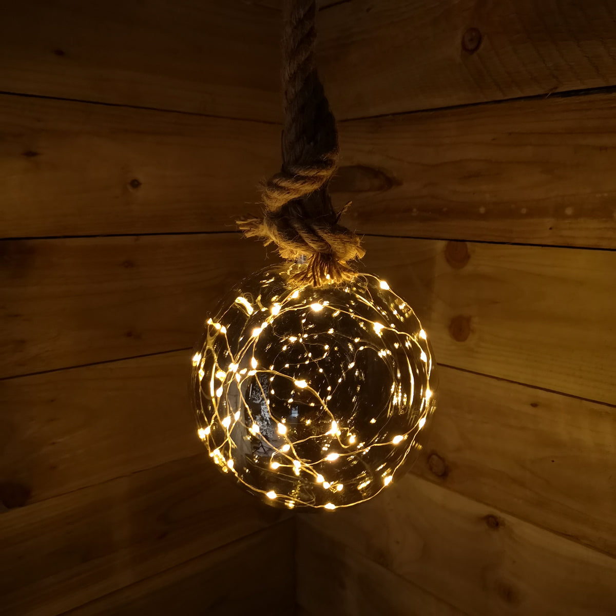 20cm Warm White Large Bauble LED Christmas Lights Window Decorations T