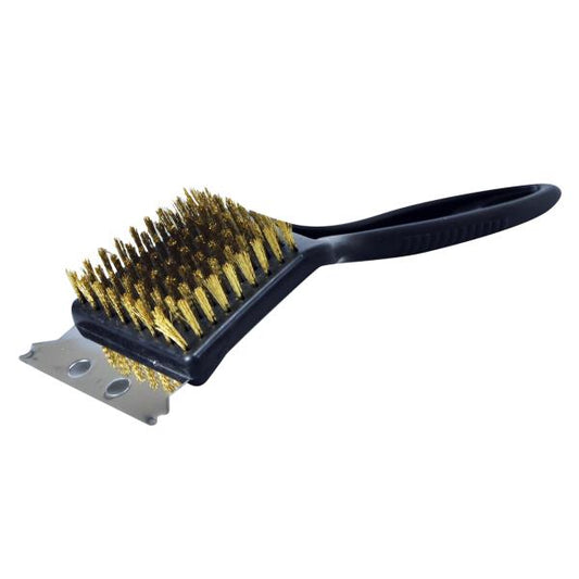 Barbecue / BBQ Wire Cleaning Brush with attached Scraper 600