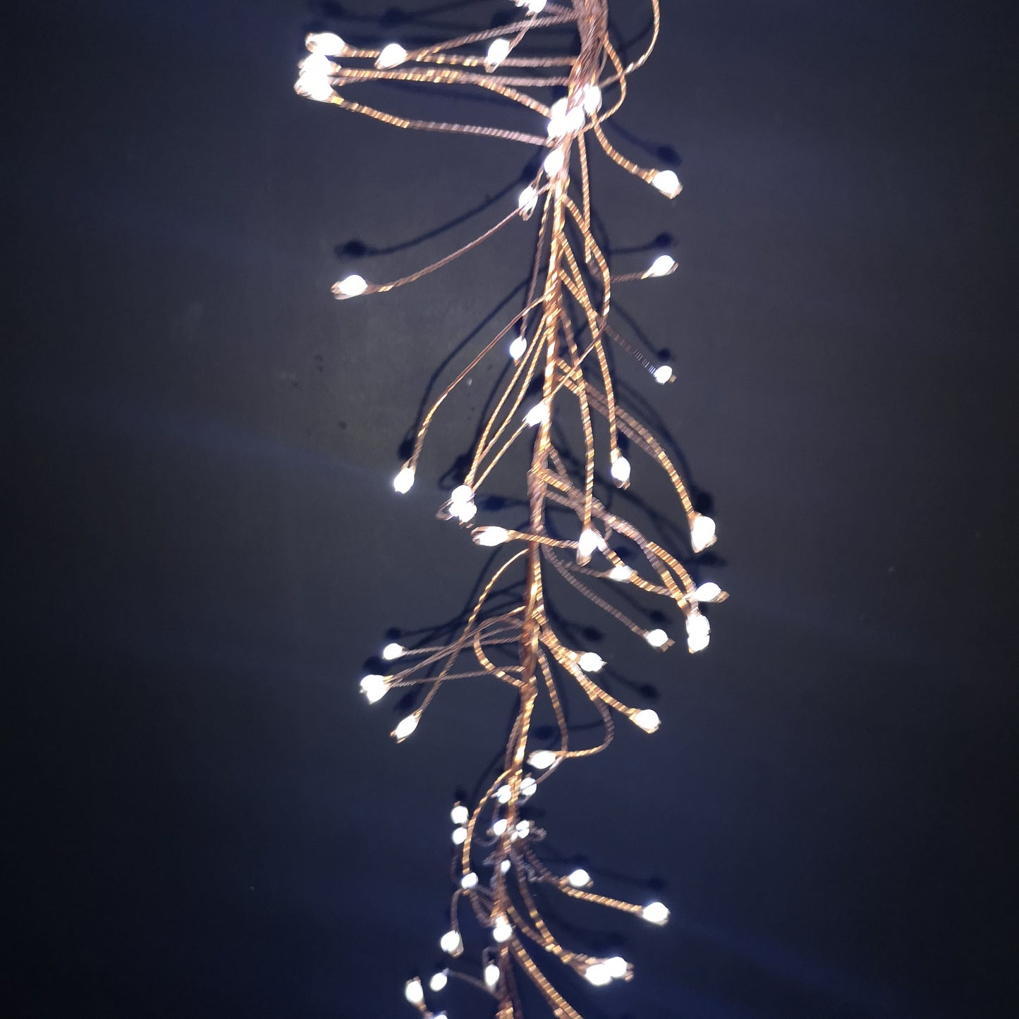 430 LED 2.7m Premier Christmas Outdoor 8 Function Gold Wire Lights Cool White