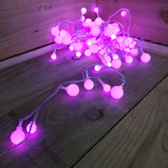 Festive 80 LED Colour Changing Christmas lights Clear Wire Multifunction Indoor Outdoor
