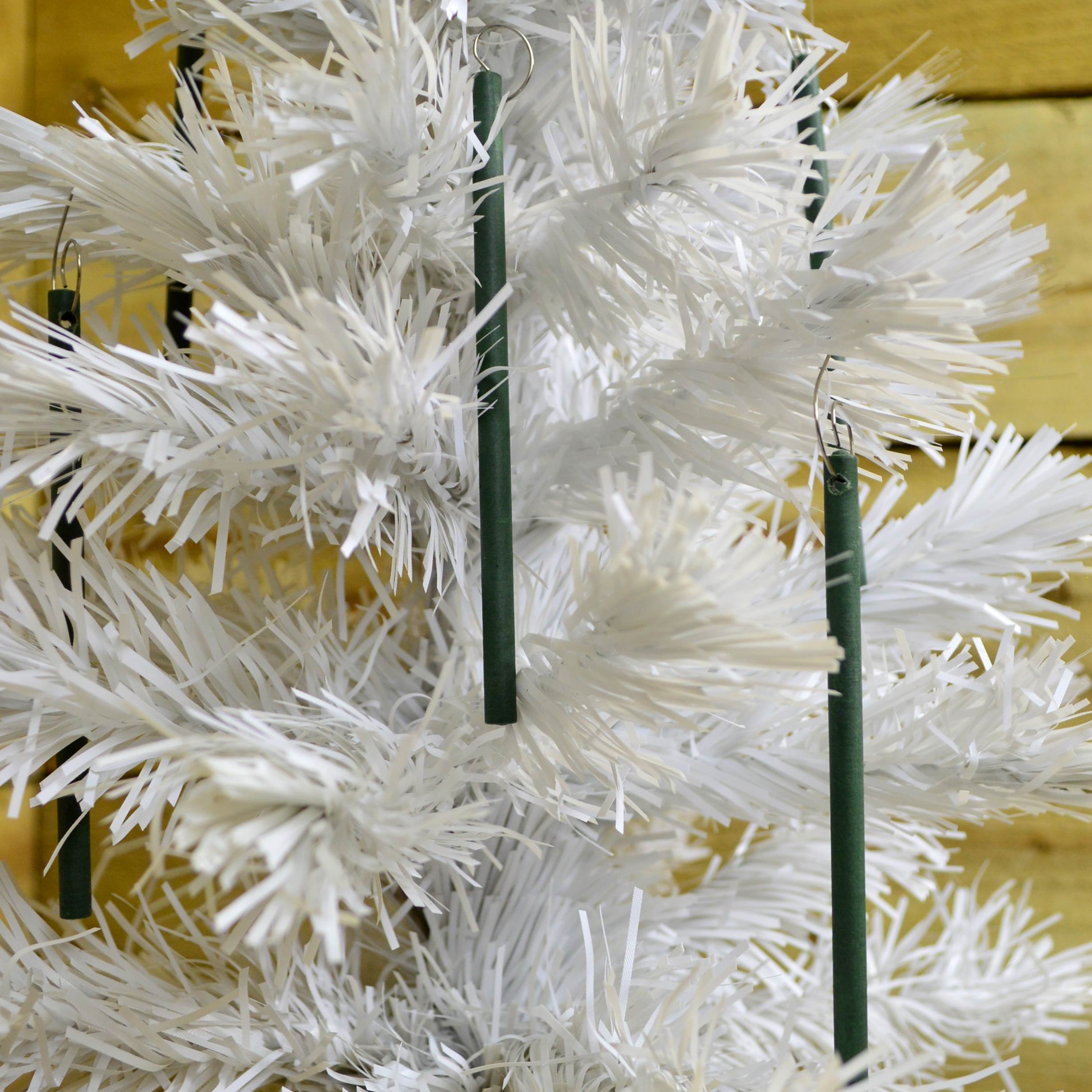6 Scentsicles Scented Hanging Ornaments Sticks - White Winter Fir