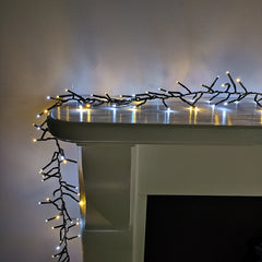 12.4m 960 LED Premier Cluster Christmas Lights with Timer in Cool & Warm White