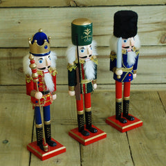 Assortment of Christmas 38cm Nutcracker Wooden Soldier's