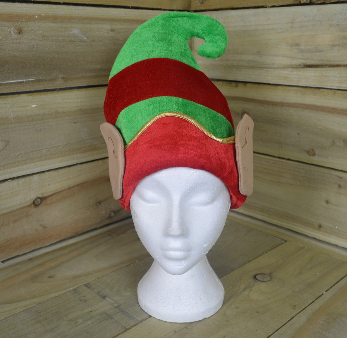 33cm Novelty Fancy Dress Fabric Christmas Elf Hat With Ears