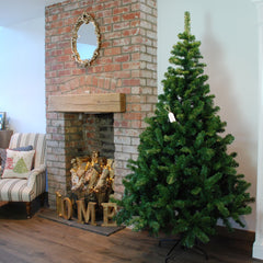 7ft (210cm) Samuel Alexander Luxury Green Christmas Tree 770 Tips 137cm Wide