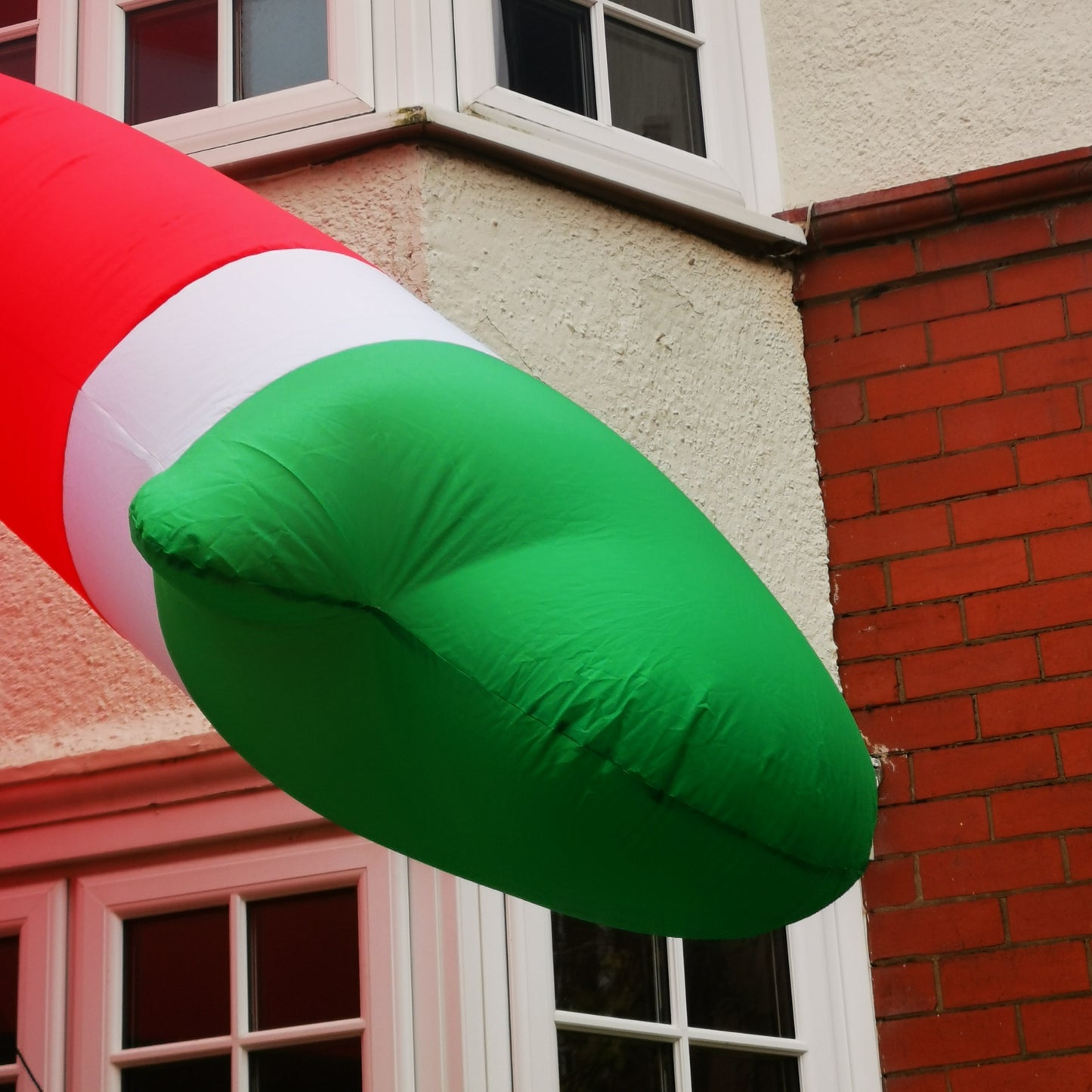 GIANT: 20ft (6m) Outdoor Inflatable Lit Christmas Santa with Raised Arm & 28 LEDs