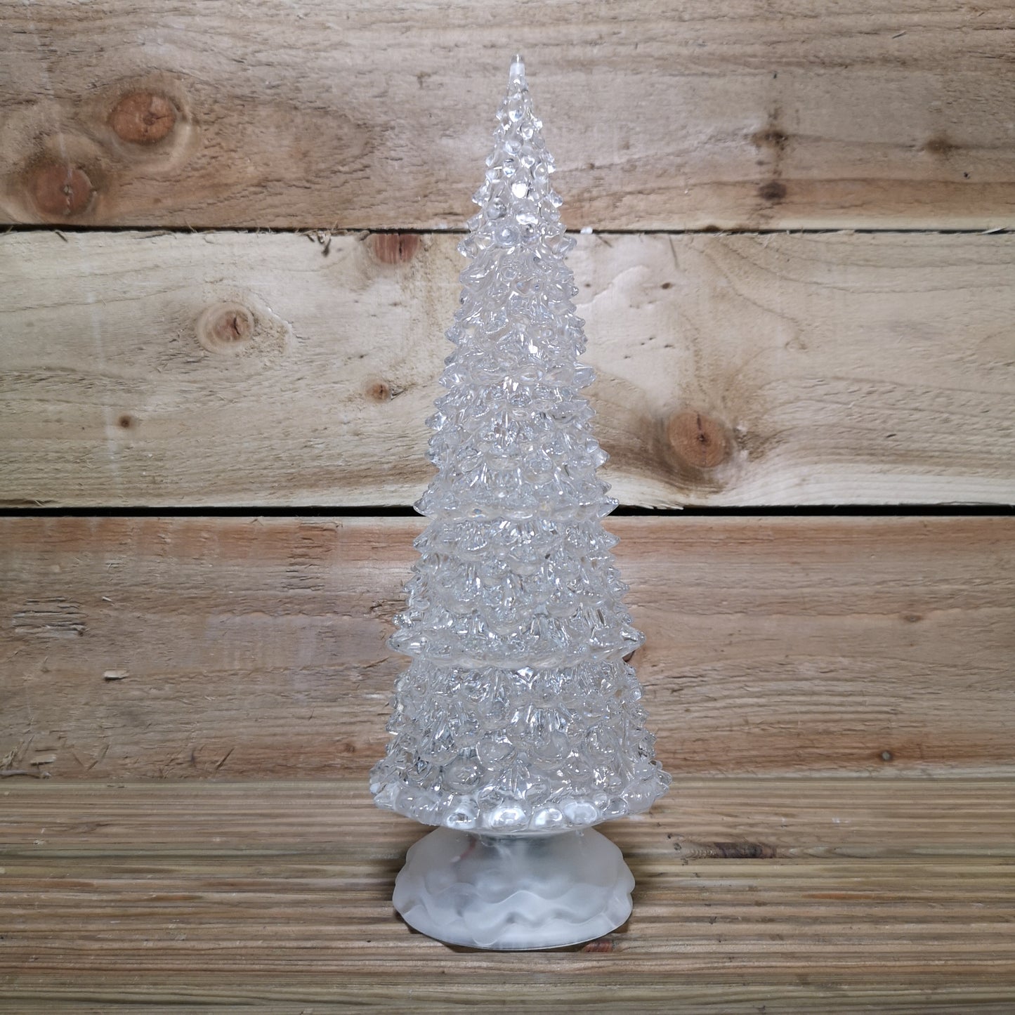 30cm Dual Power Water Spinner Christmas Tree with Timer & Colour Changing LED's