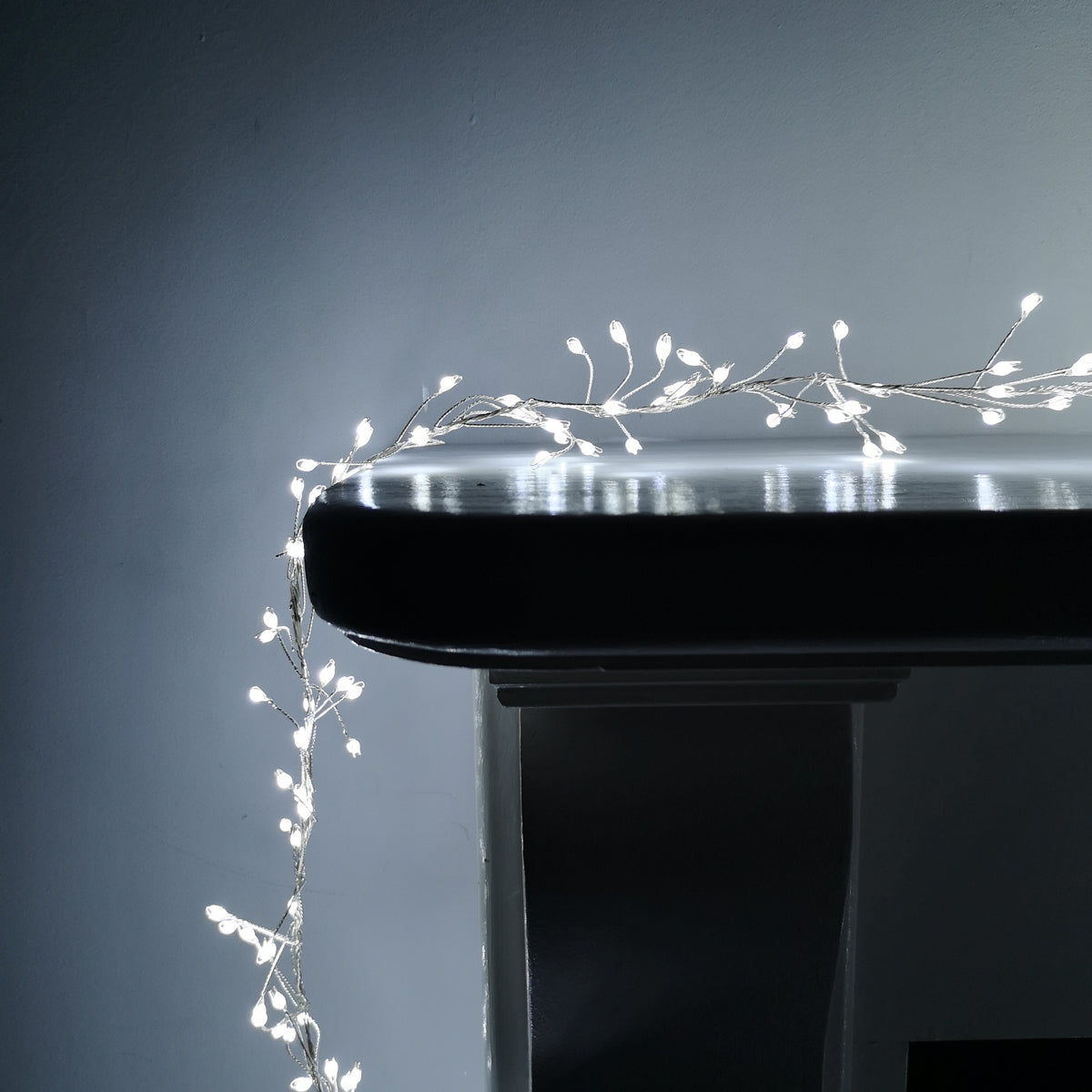 800 LED 5.5m Premier Indoor Outdoor Multi Function Christmas Cluster Lights with Timer on Silver Pin Wire in Choice of Colour