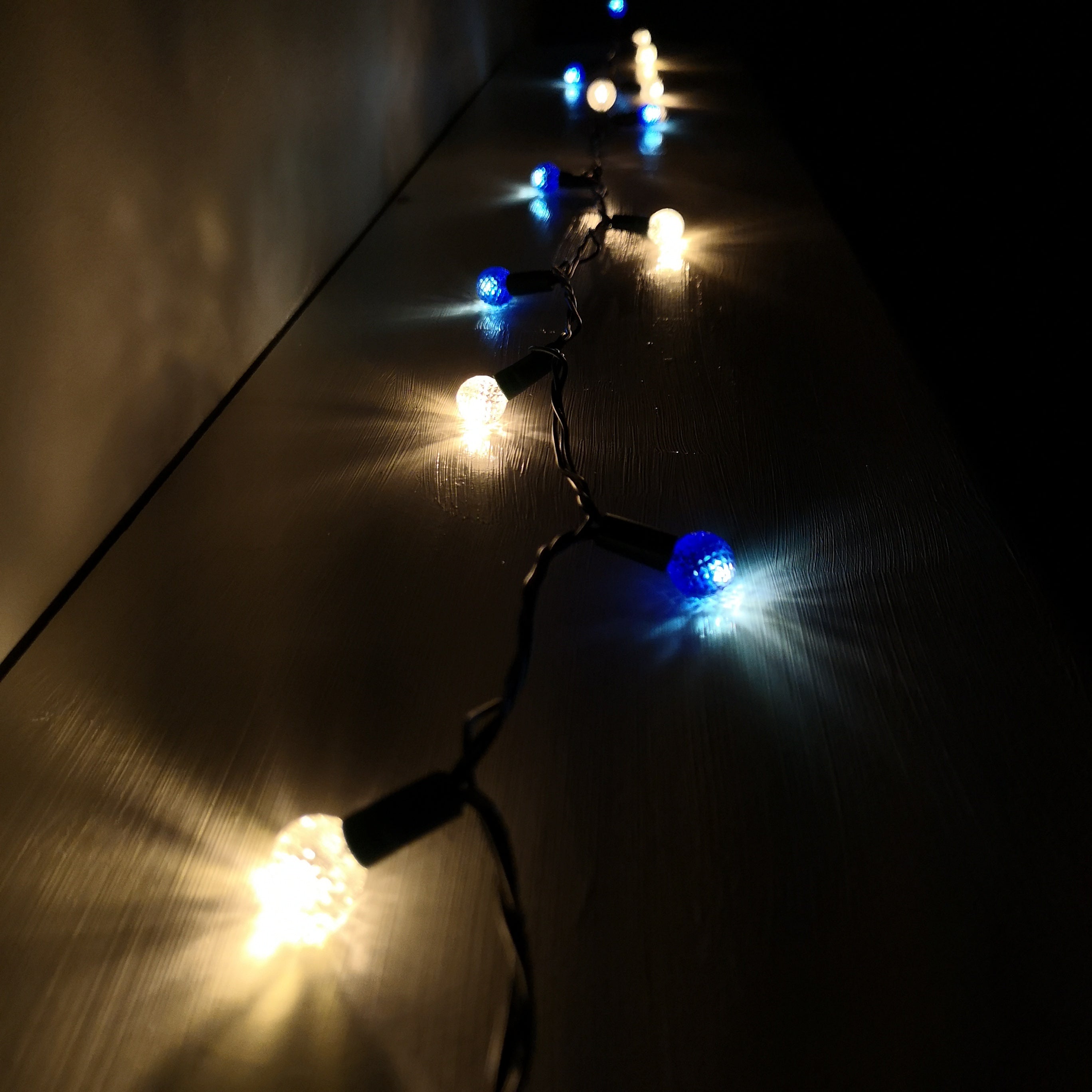 15m Multi-function Warm White LEDs Globe Christmas Lights