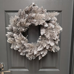 Christmas 50cm Snow Fir Wreath