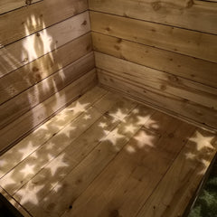 6pc Star Projector Light with Warm White Leds
