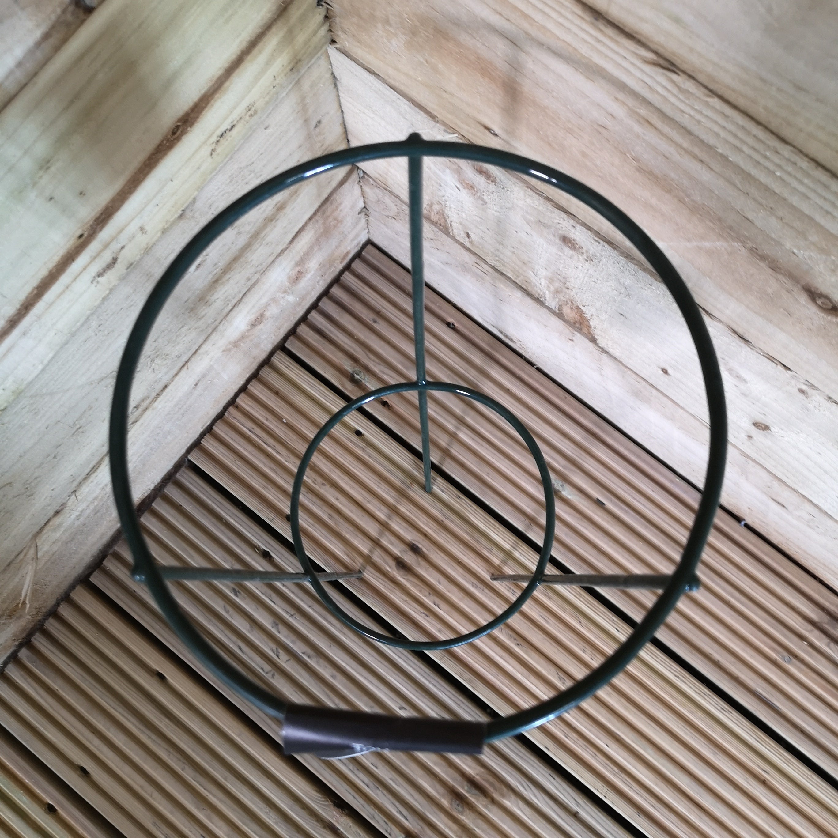 Pack of 3 Tom Chambers Urban Green Conical Garden Plant Support Ring 20cm- Small