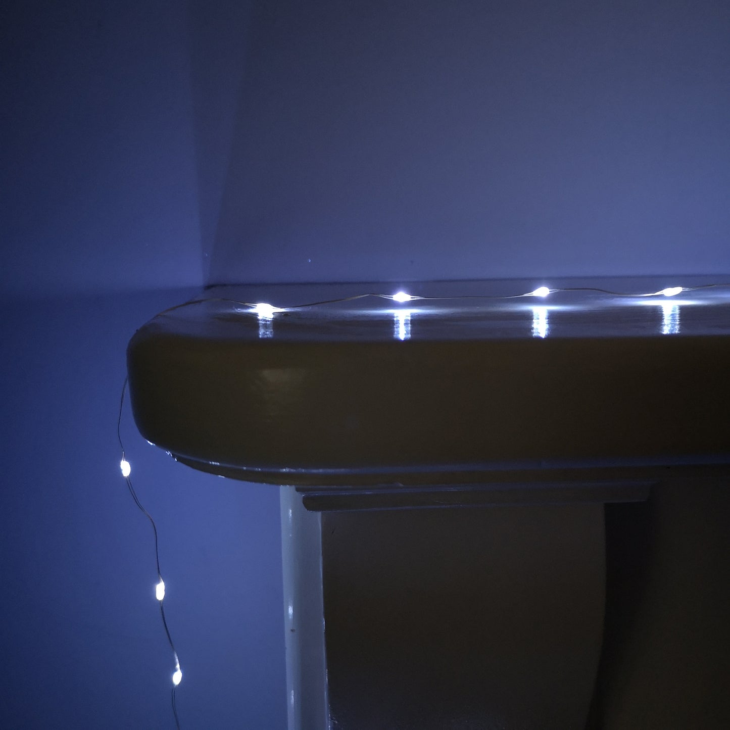 100 LED 5m Premier MicroBrights Indoor Outdoor Christmas Multi Function Battery Operated Lights with Timer on Pin Wire in Cool White