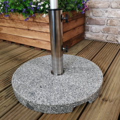 20kgs Round Granite Garden Parasol Base/Umbrella Base Weight