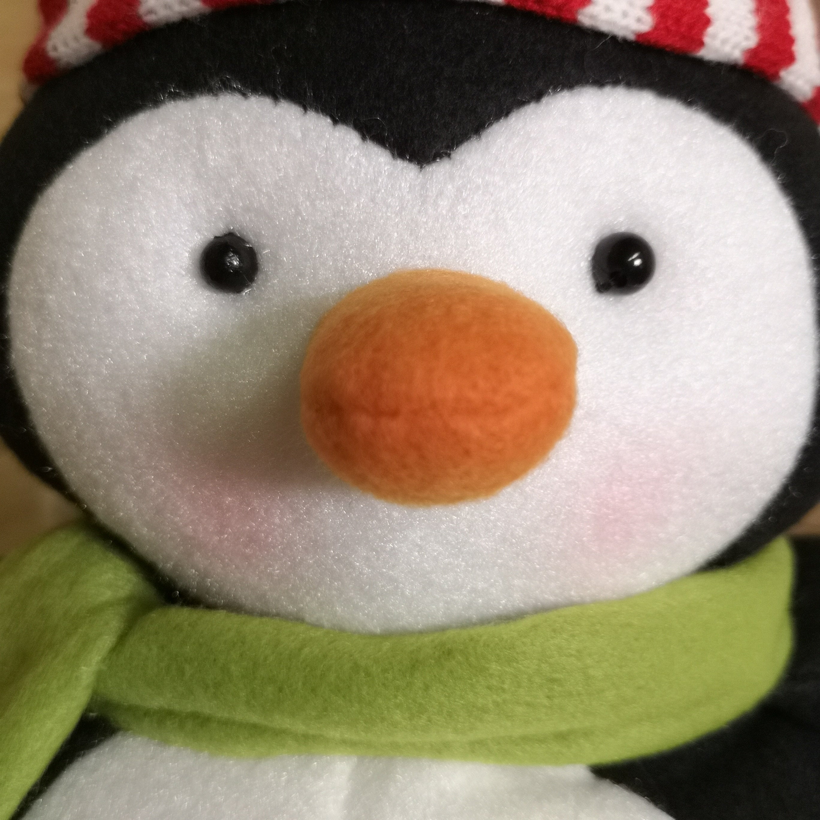 86cm Festive Plush Christmas Penguin With Extendable Legs