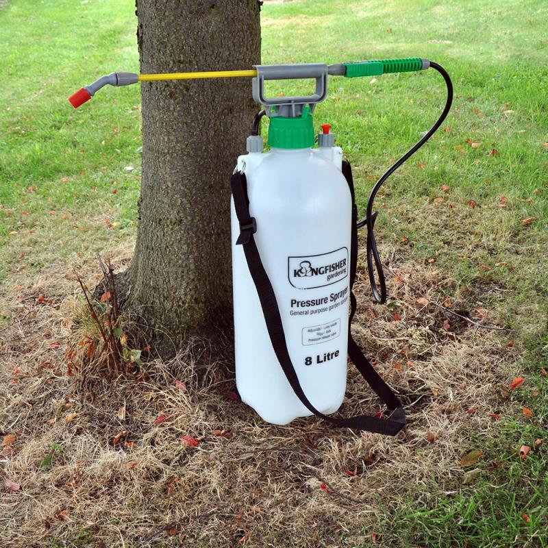 8 Litre Garden Pressure Sprayer with Shoulder Strap & Lance