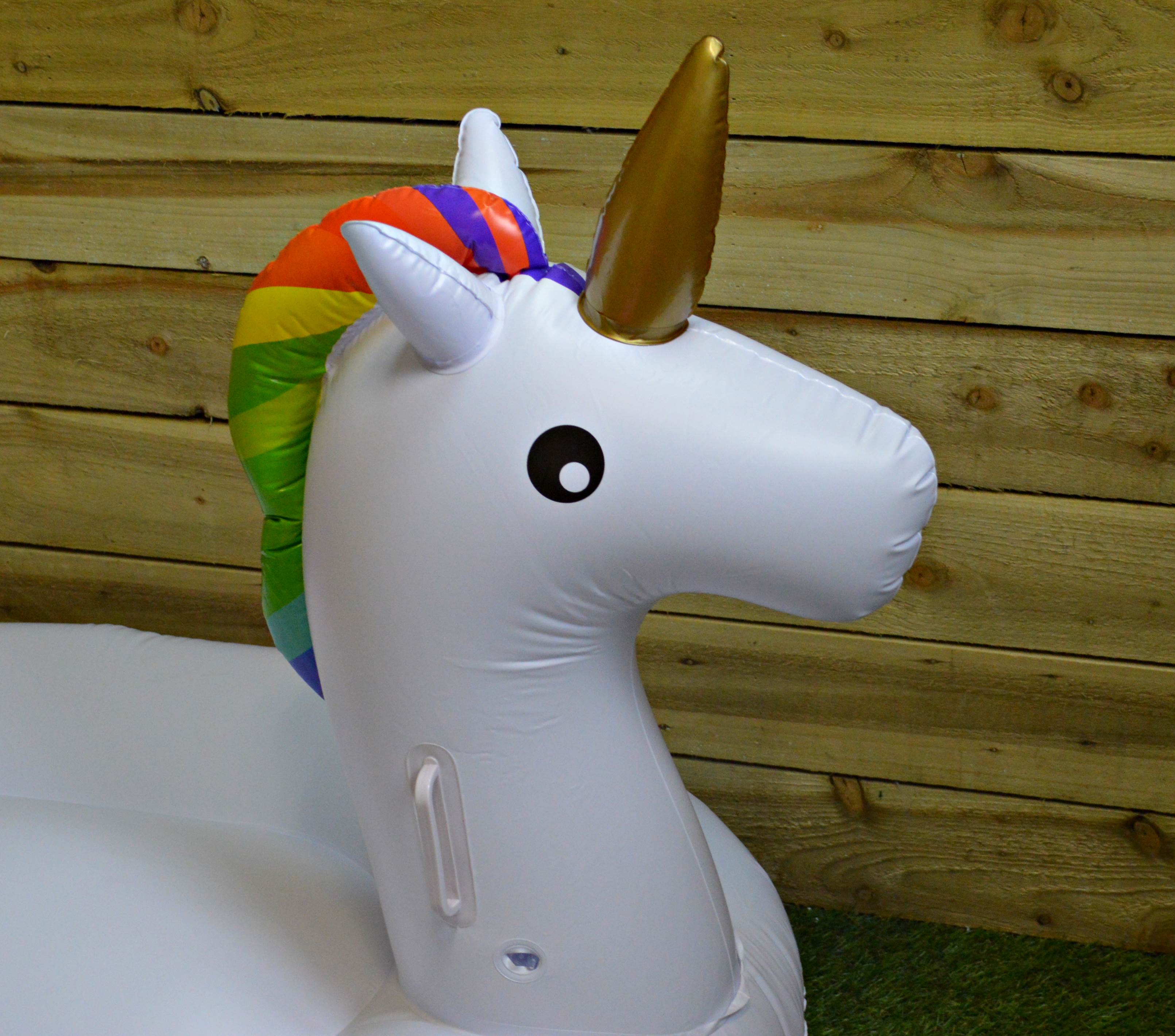 170x100x95CM Unicorn Lounger PVC Handles Horse Pool Swimming Kid's Inflatable