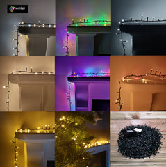 Premier TreeBrights Indoor Outdoor Christmas Multi Function Mains Operated String Lights with Timer