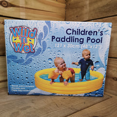 Wild 'n' Wet Turquoise Childrens Inflatable Paddling Pool 121 x 30cm (48"x12")