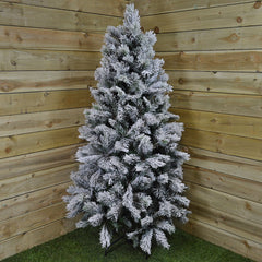 6ft (180cm) Snowy Vancouver Mixed Pine Artificial Christmas Tree Green 478 tips