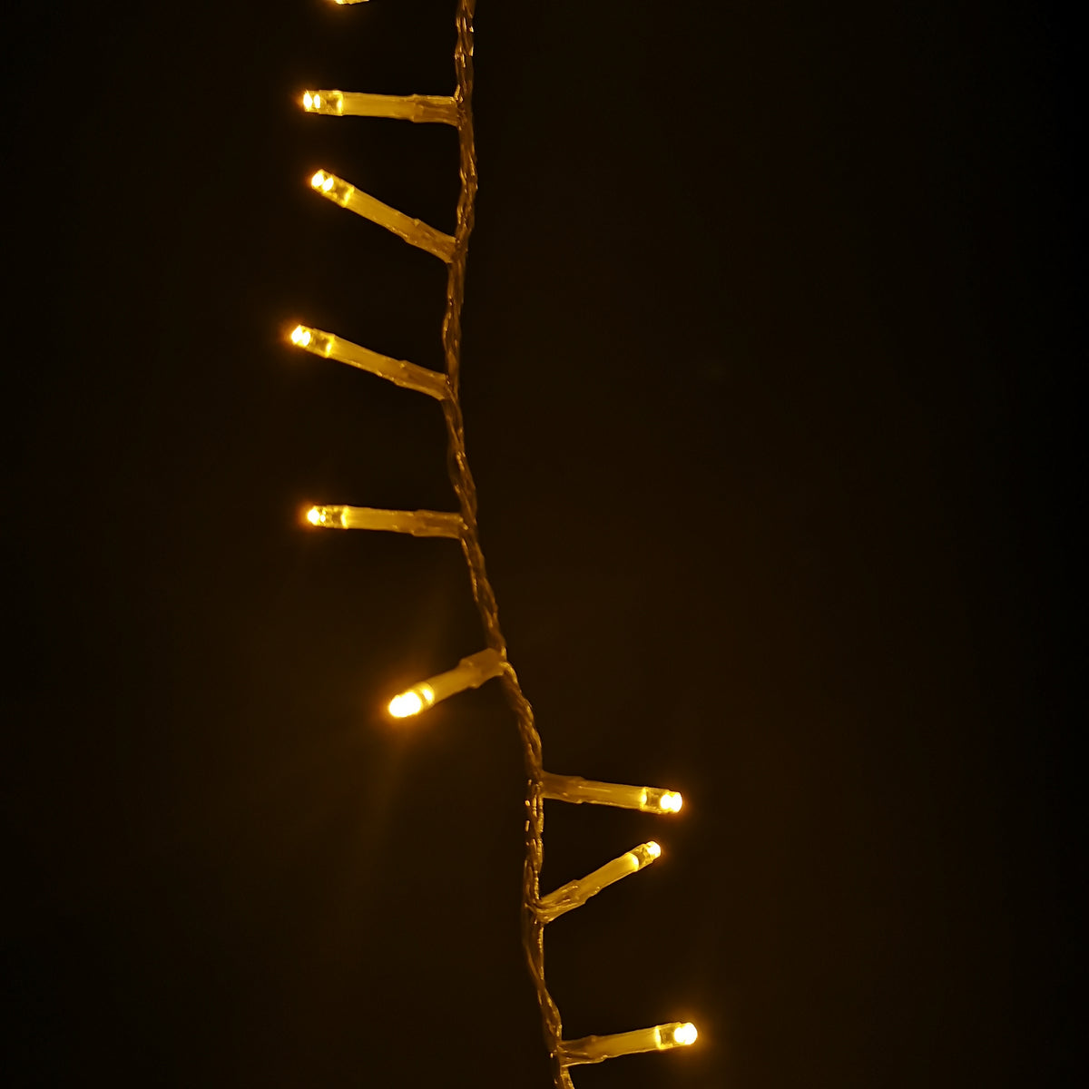 1000 LED 25m Premier TreeBrights Indoor Outdoor Christmas Multi Function Mains Operated String Lights with Timer & Clear Cable in Vintage Gold