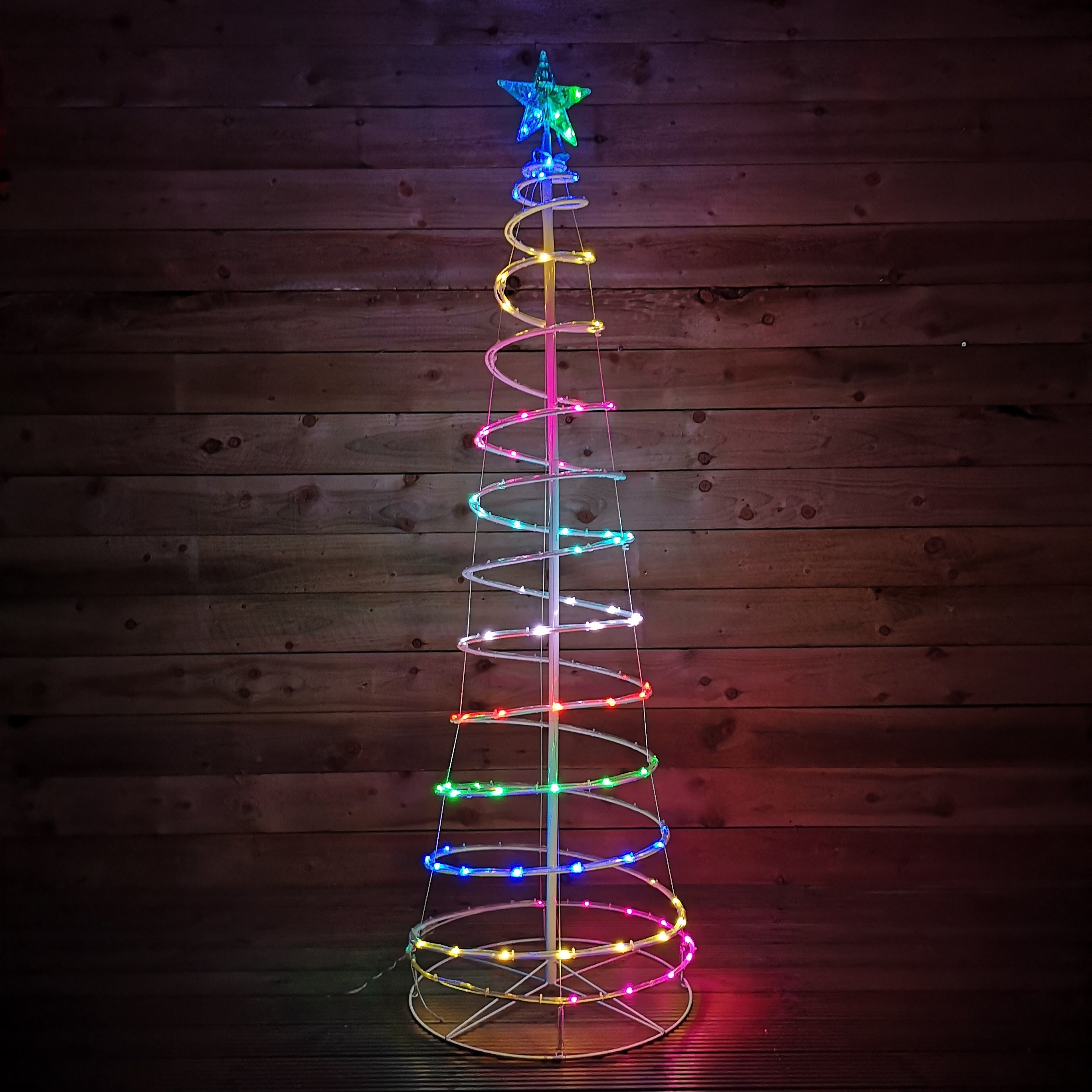 6ft (180cm) Indoor Outdoor Multifunction Colour Changing Digital Spiral Christmas Tree with Remote Control & Timer