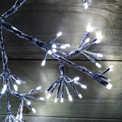 48cm Cool White 192 LED Christmas Snowflake With Twinkling Effect