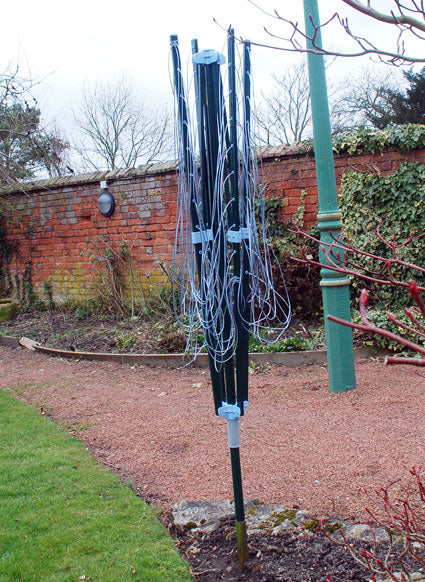 4 Arm 50m Steel Rotary Airer / Washing Line Garden