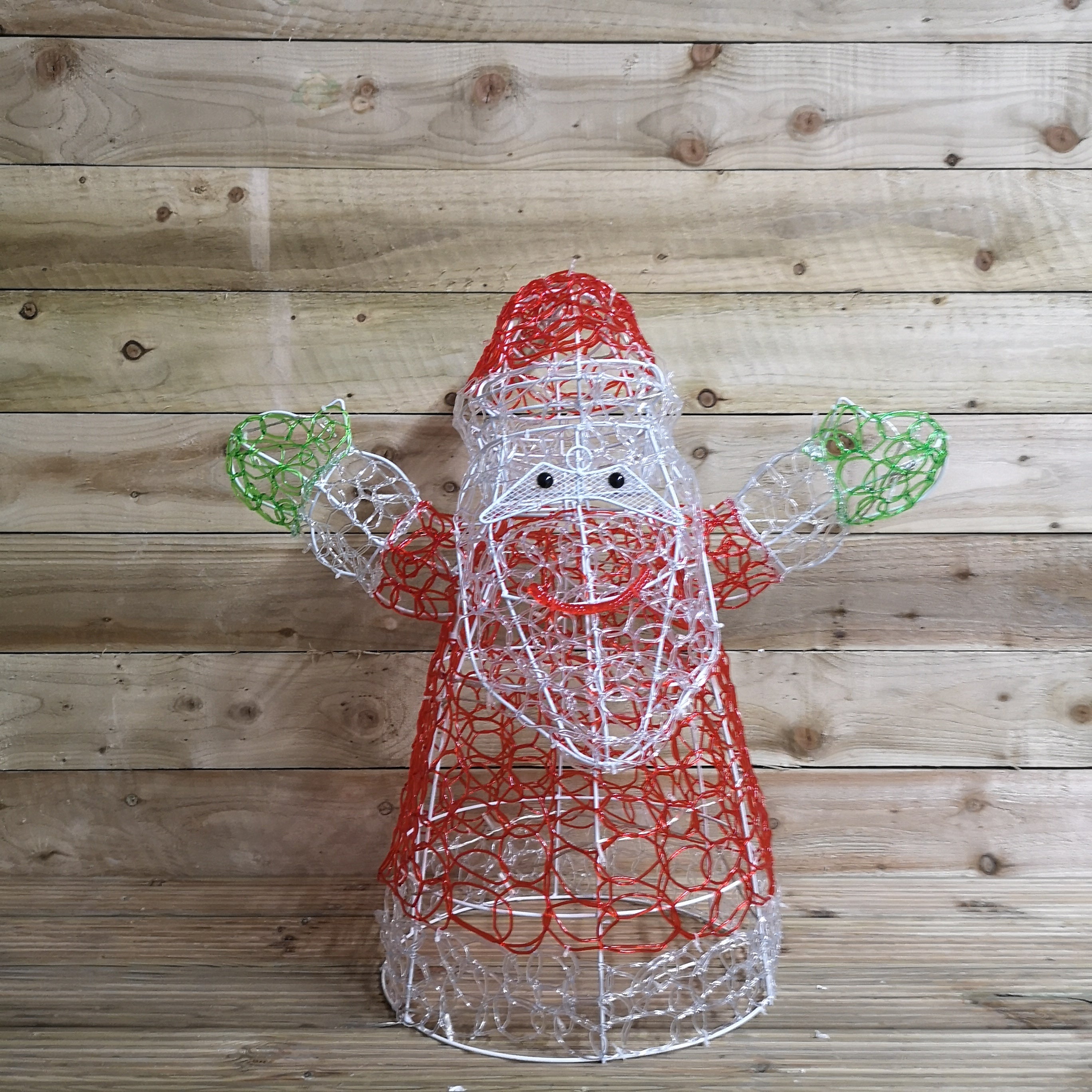 76cm Premier Christmas Soft Acrylic Indoor Outdoor Santa with 96 White LEDs