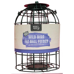 Pack of 12 Nature's Market Wild Bird Fat Ball Feeder with Squirrel Guard