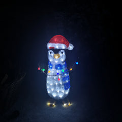51cm LED Indoor Outdoor Acrylic Christmas Penguin Decoration